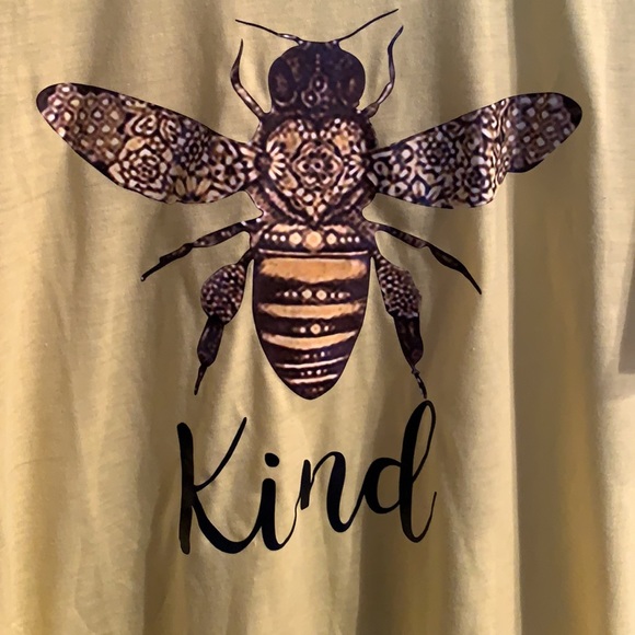Bee Kind yellow t shirt - Picture 2 of 10